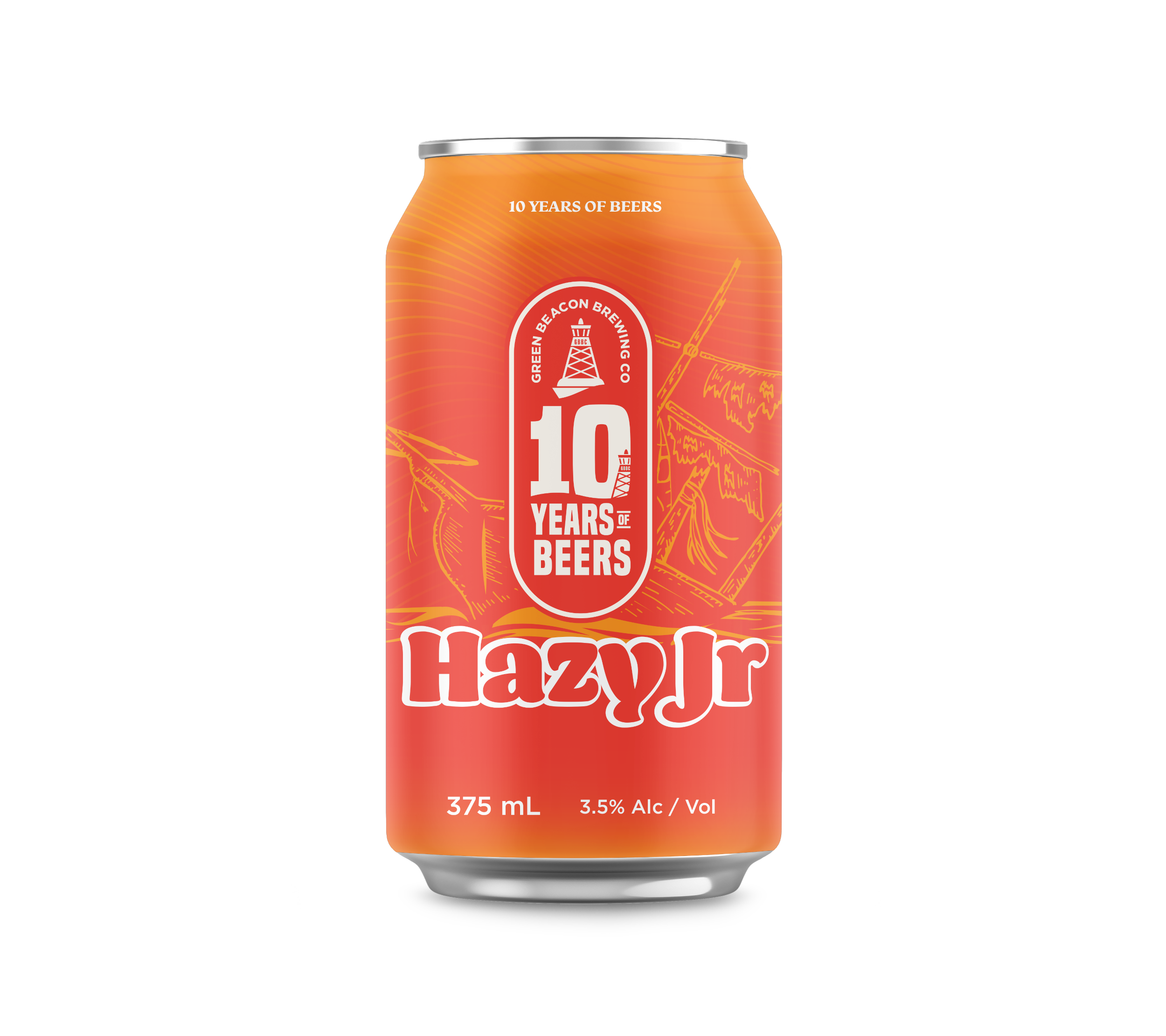 Green Beacon Hazy Jr Mid Strength Hazy Pale Ale – Green Beacon Brewing Co.